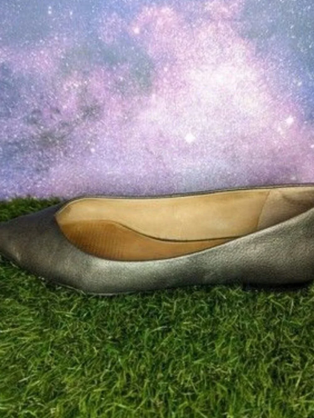 Corso Como Julia Metallic Bronze Leather Flats Loafers Women's Shoes Size 7